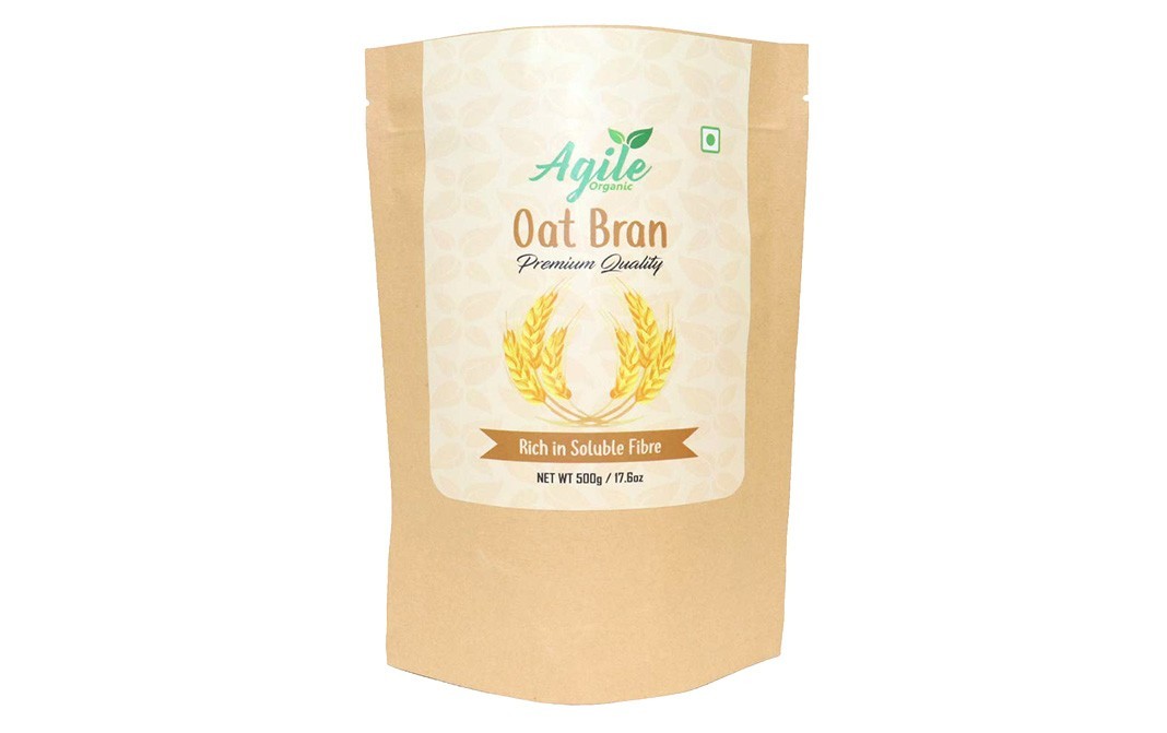 Agile Organic Oat Bran    Pack  500 grams